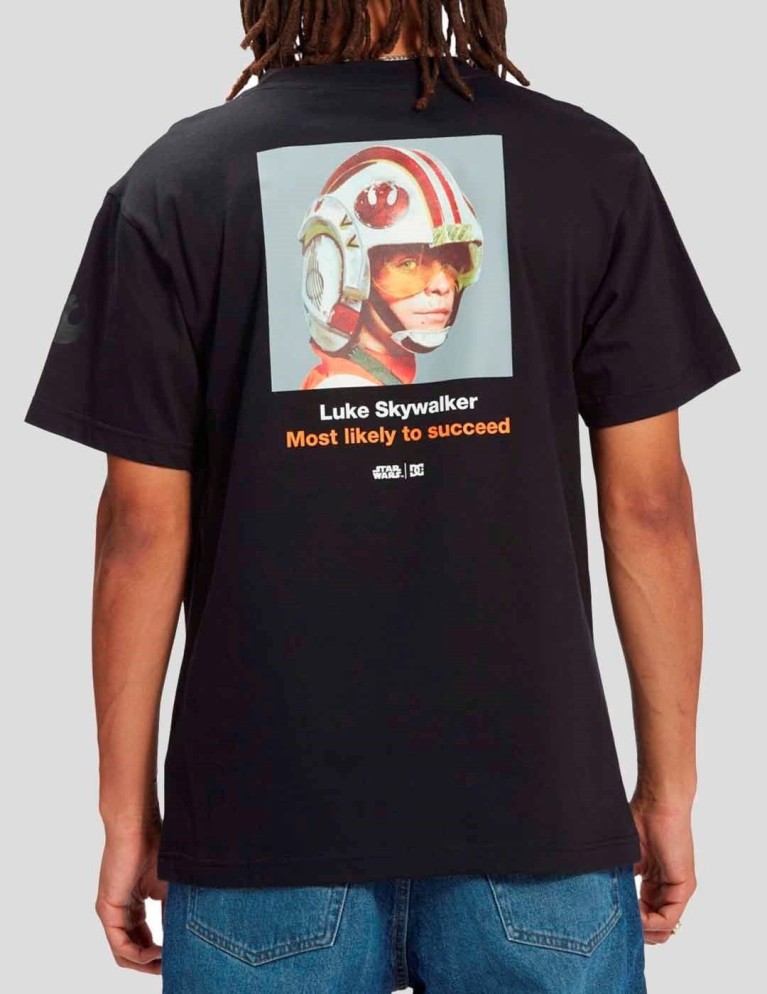 DC T-shirt x star wars luke classe nero